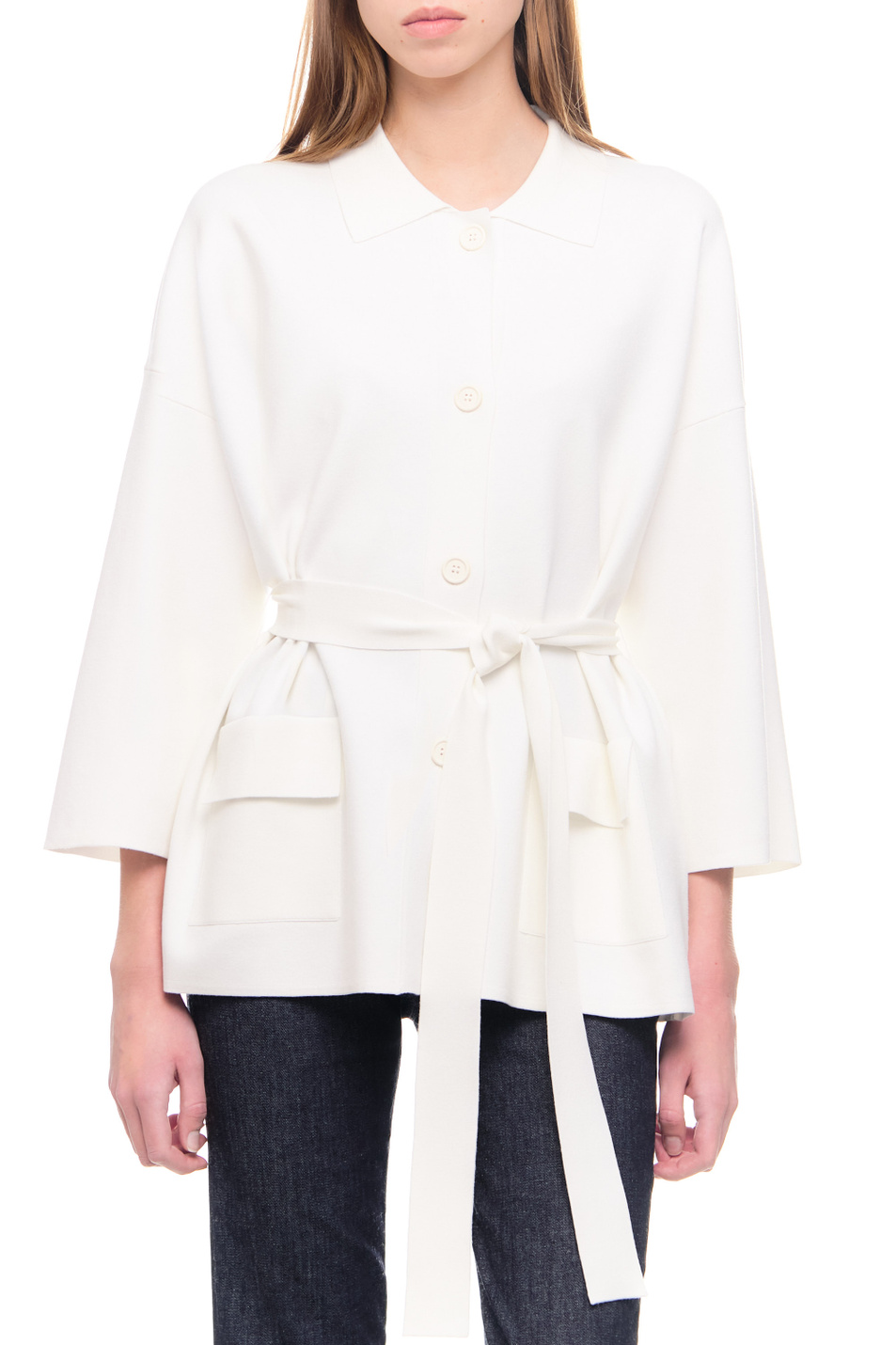 Женский Max Mara Кардиган ELIA с поясом (цвет ), артикул 2363110137 | Фото 4