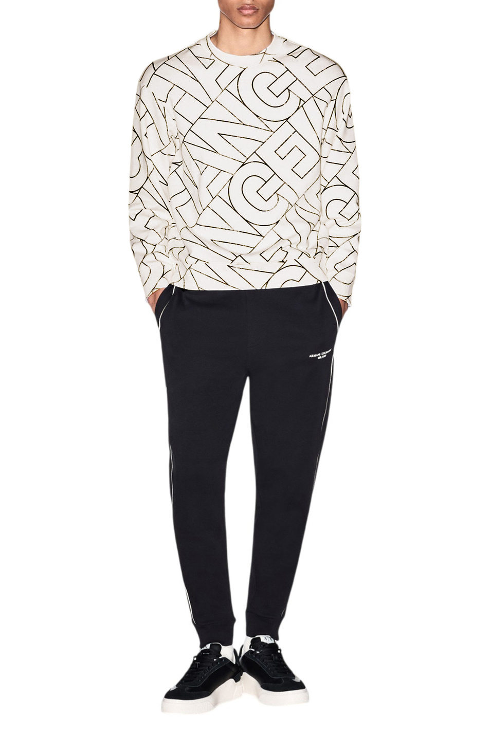 Мужской Armani Exchange Свитшот из хлопка с принтом (цвет ), артикул XM002364-AF24635 | Фото 2