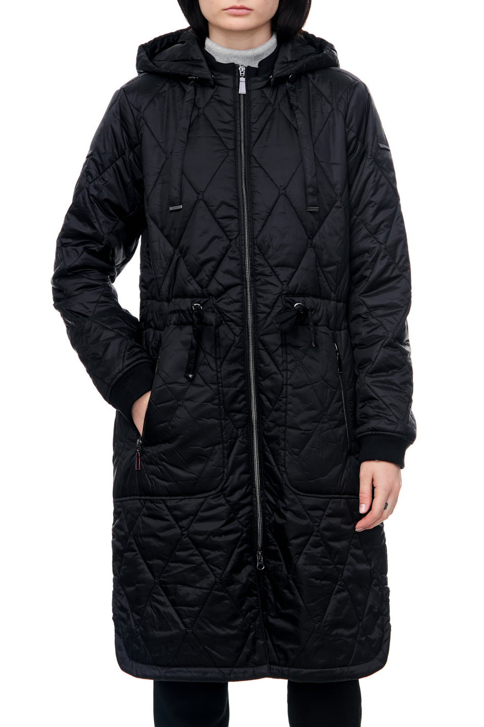 Comma Стеганое пальто с текстильными манжетами (цвет ), артикул 2116920 | Фото 4