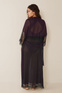 Women'secret Длинный полупрозрачный халат из сетчатой ткани с кружевом ( цвет), артикул 4926080 | Фото 2