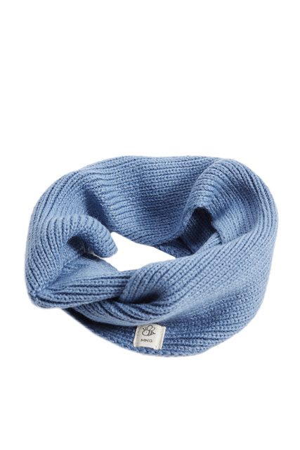 Вязаный шарф CALGARYD|Основной цвет:Голубой|Артикул:37055952 | Фото 1