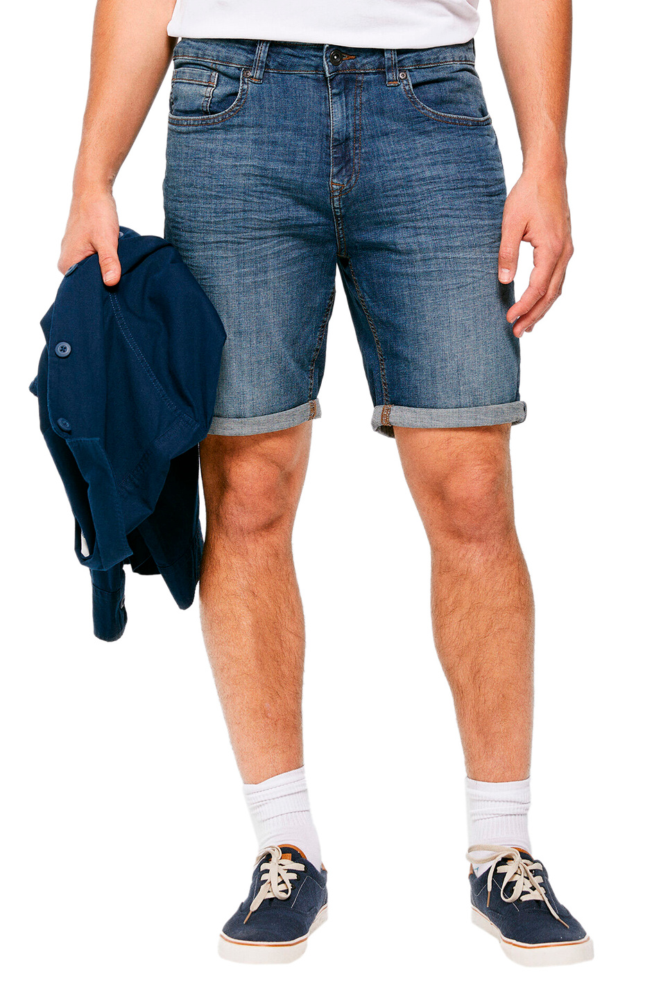 Мужской Springfield Шорты джинсовые из эластичного хлопка (цвет ), артикул 0015483 | Фото 1