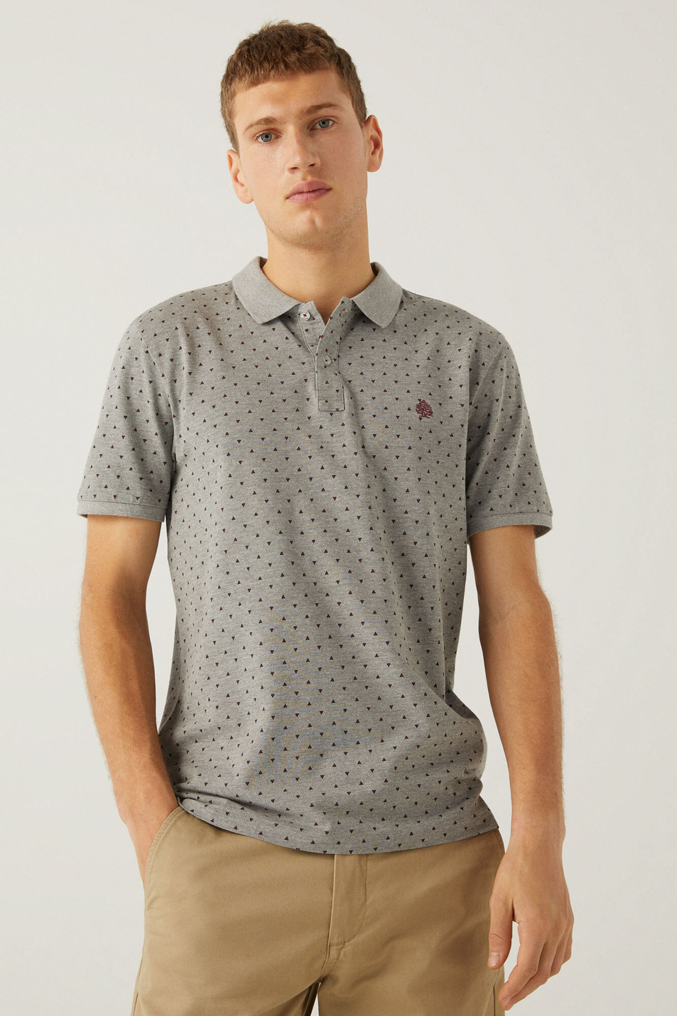 Springfield Рубашка-поло с принтом и нашивкой (цвет ), артикул 1439847 | Фото 1