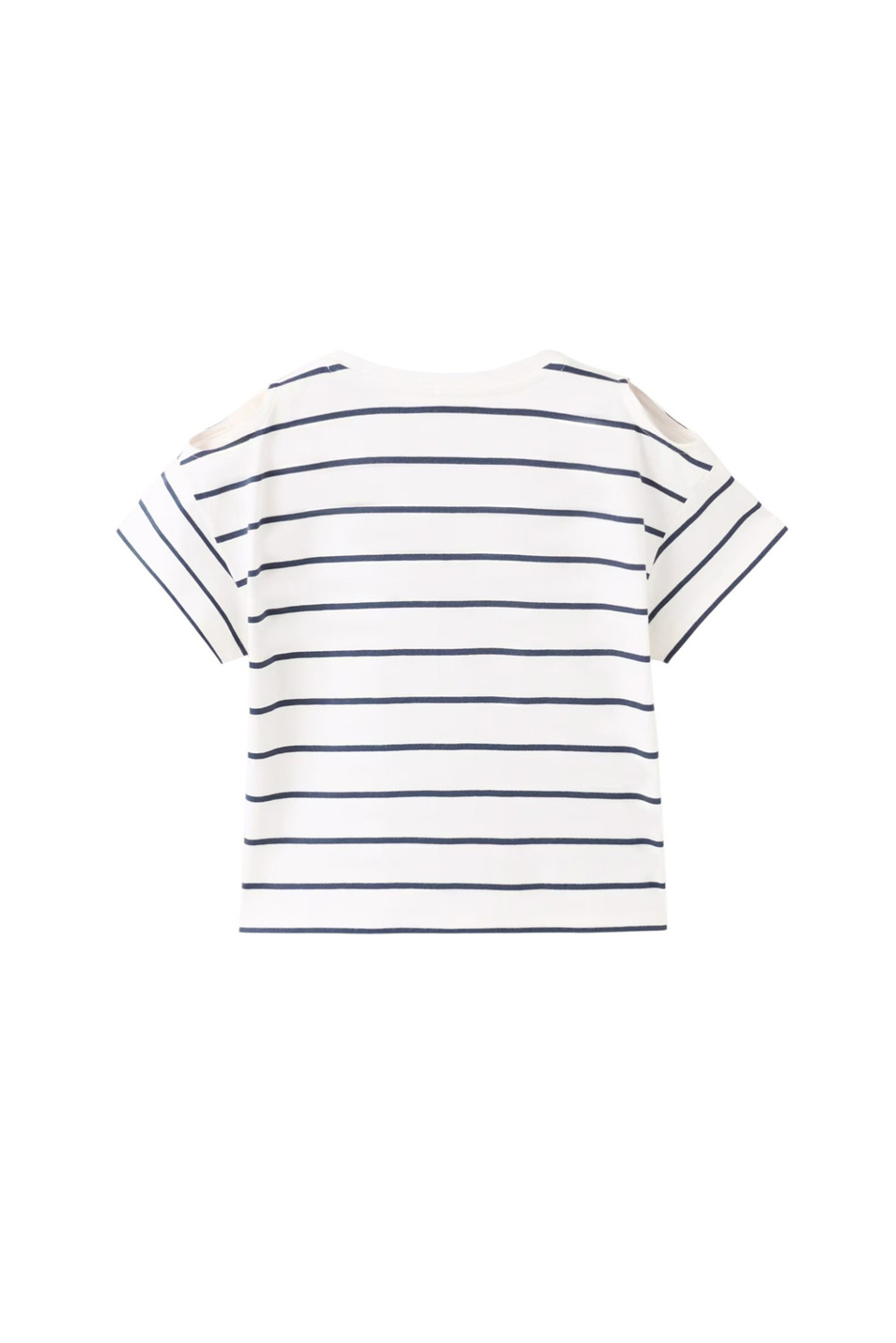 Девочкам Mango Kids Футболка CUTOUTR в полоску (цвет ), артикул 27036735 | Фото 2