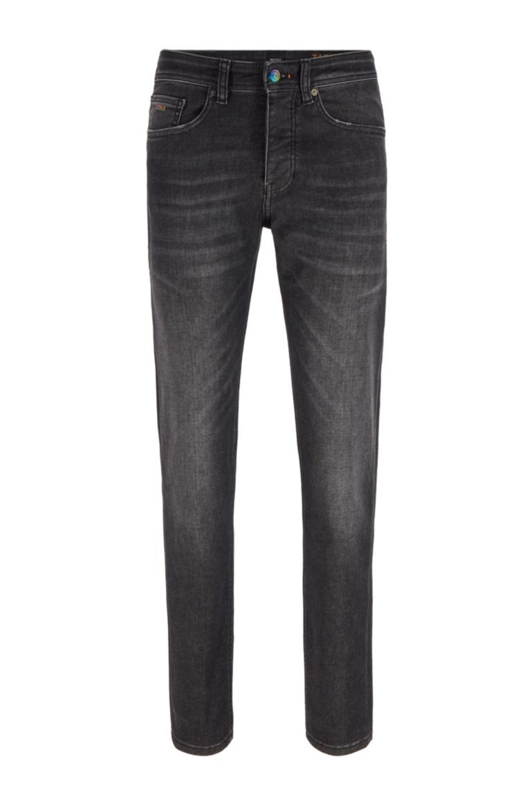 BOSS Зауженные джинсы Taber с эффектом потертости (цвет ), артикул 50444765 | Фото 1