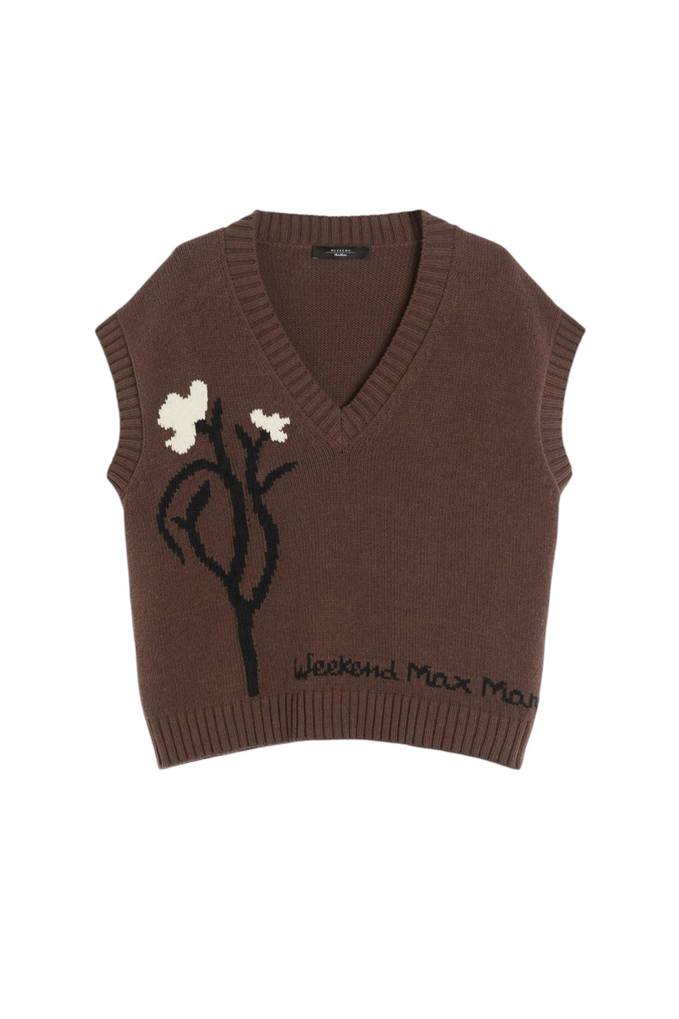 Женский Weekend Max Mara Жилет CRUSCA из смесового хлопка (цвет ), артикул 2525356041 | Фото 1