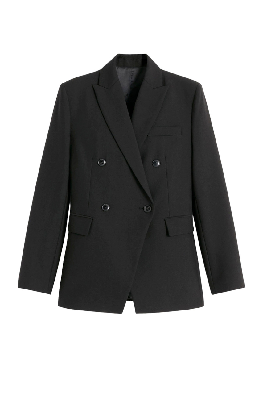 Пиджак двубортный BRUNO|Основной цвет:Черный|Артикул:57096011 | Фото 1