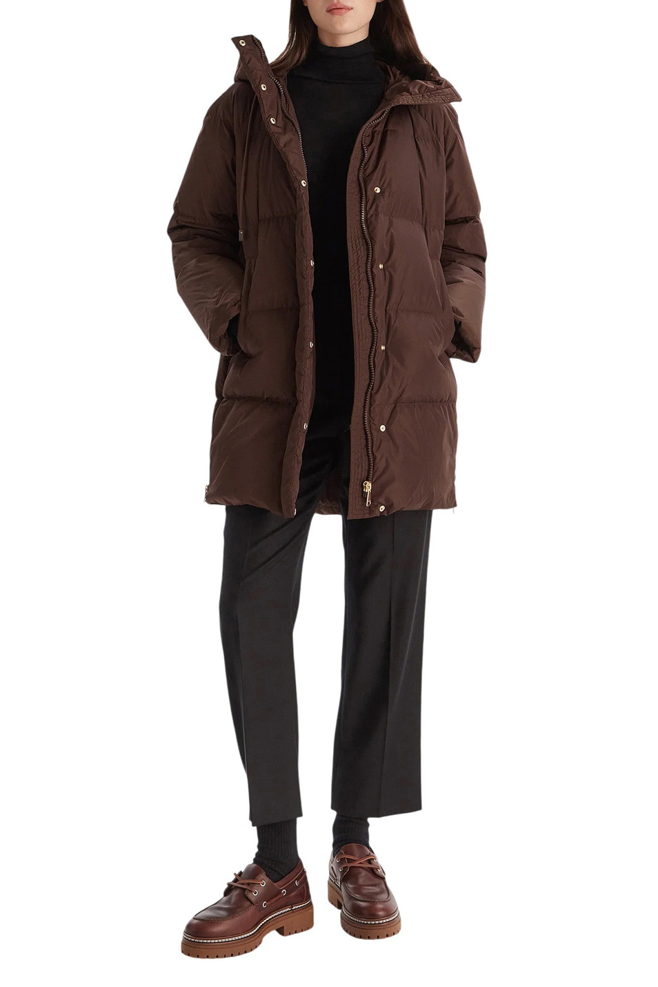 Женский Weekend Max Mara Полупальто NEWBEMBO с пуховым наполнителем (цвет ), артикул 2525496072 | Фото 3