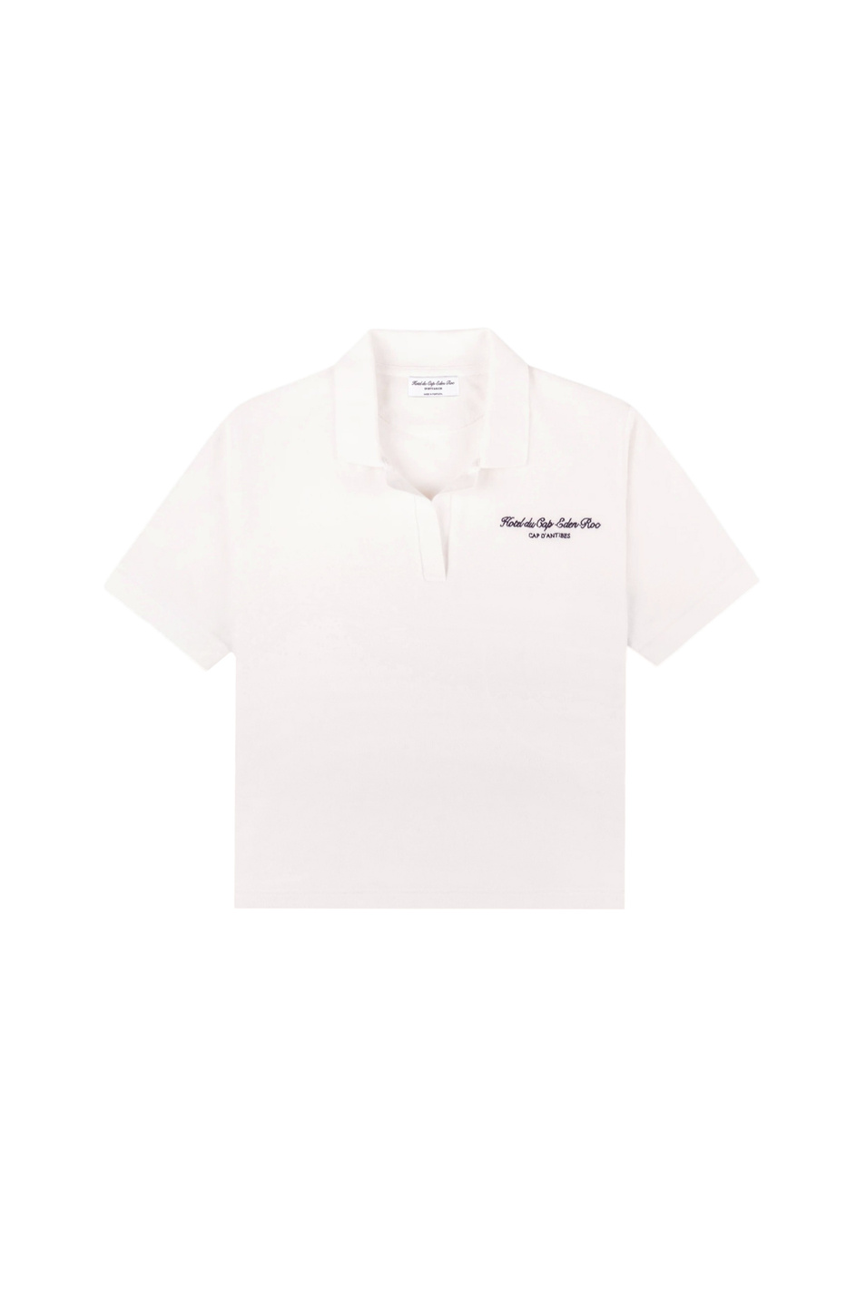 Женский Sporty & Rich Поло Eden Script Terry из махровой ткани (цвет ), артикул TO00160673WH01 | Фото 1