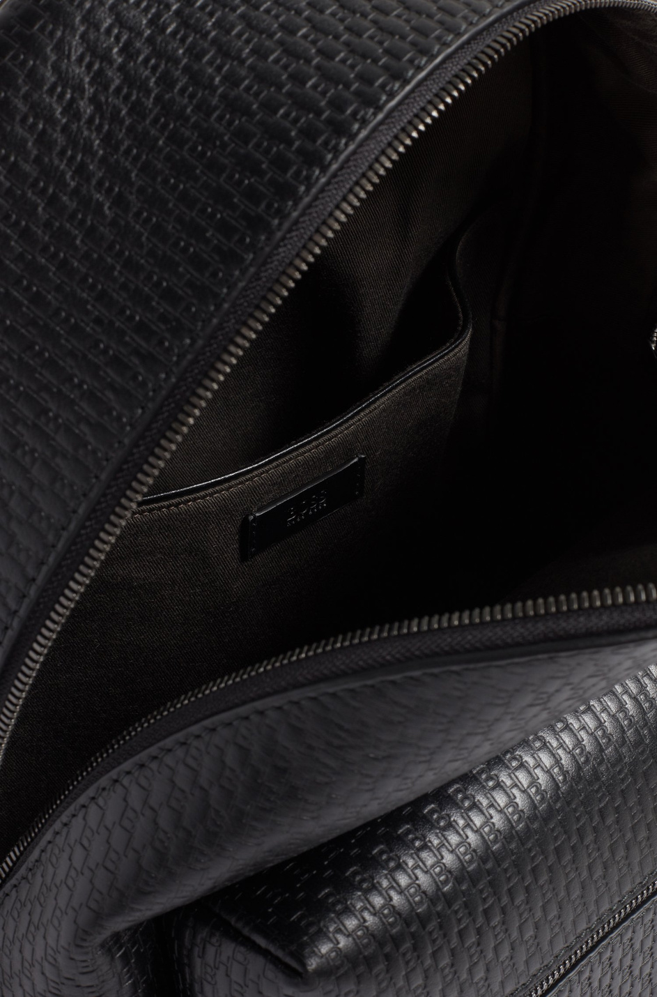 Мужской BOSS Рюкзак с монограммой из натуральной кожи (цвет ), артикул 50411806 | Фото 2