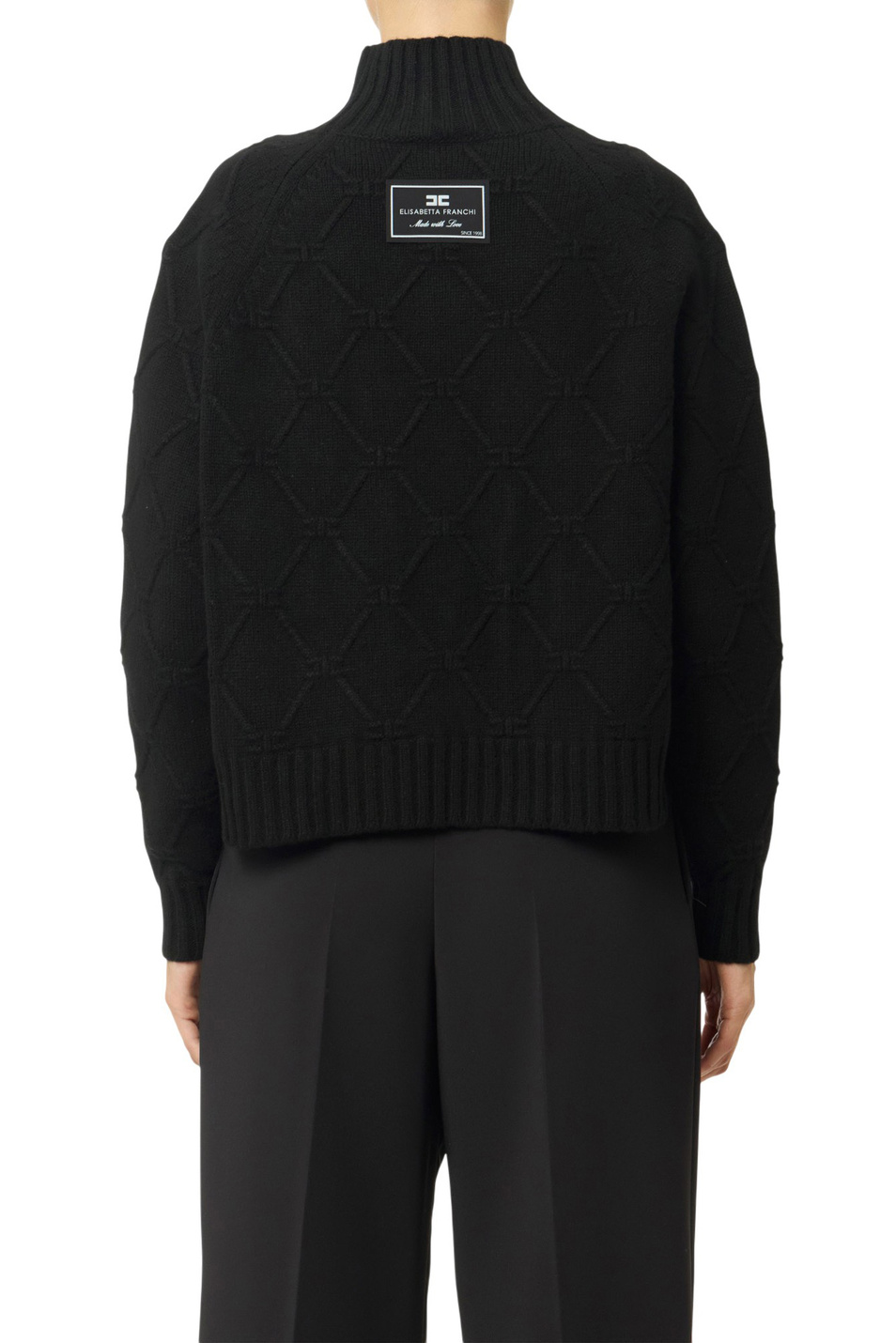 Женский Elisabetta Franchi Свитер из шерсти и кашемира (цвет ), артикул MK55T57E2 | Фото 3