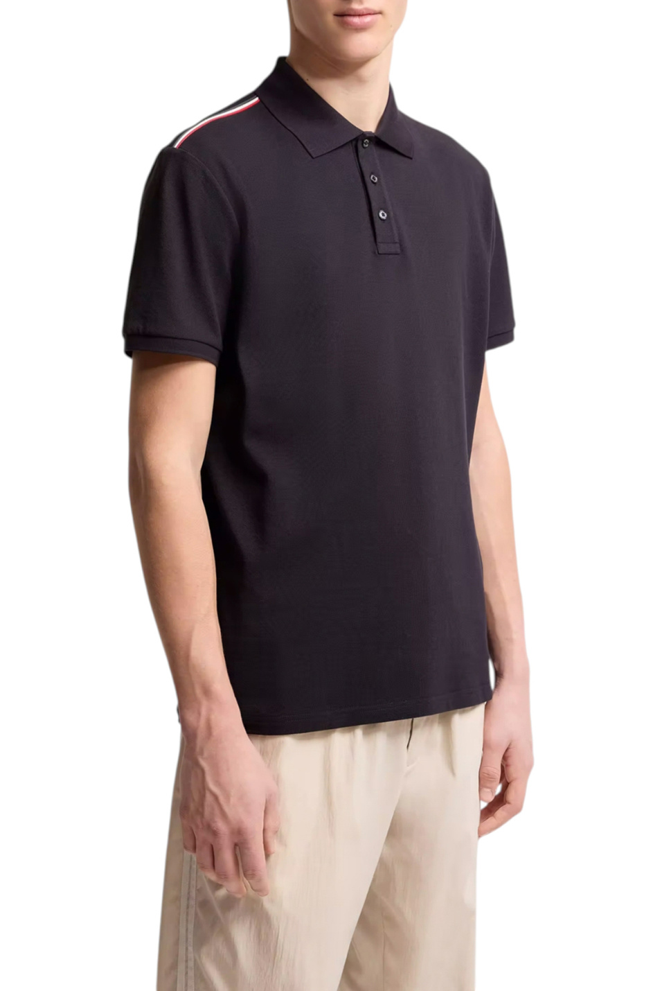 Мужской Moncler Поло из хлопка (цвет ), артикул L10918A00031-89A16 | Фото 3