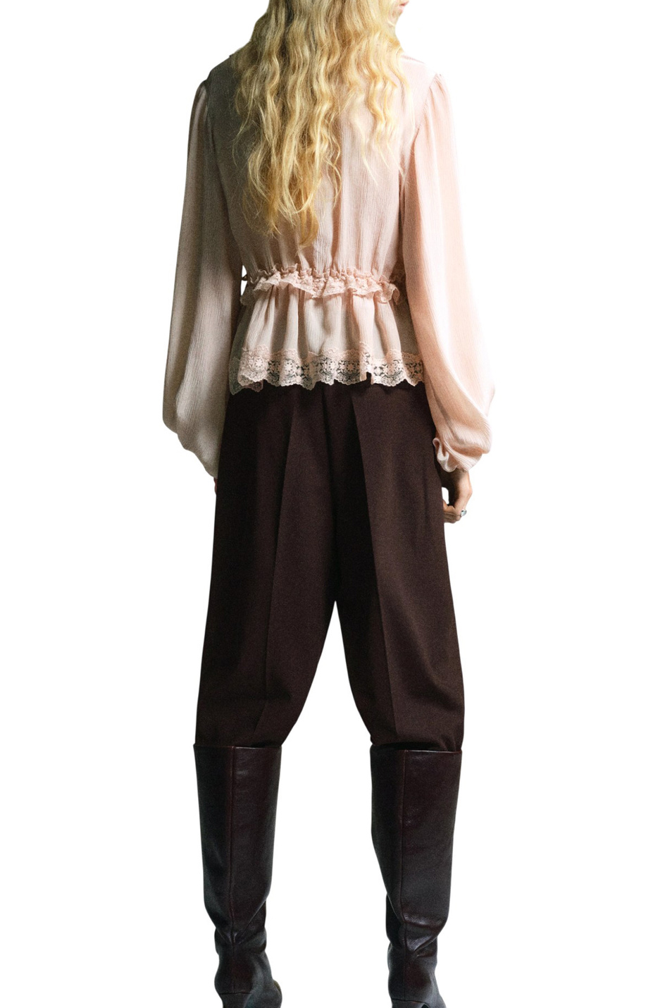 Женский Mango Брюки GABI широкого кроя (цвет ), артикул 17967895 | Фото 4