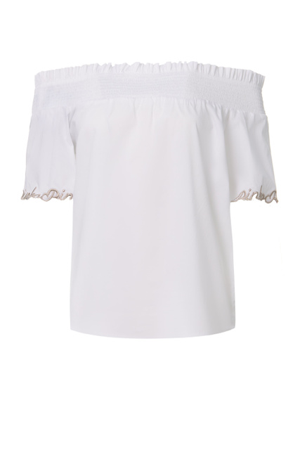 Блузка RAVENNA с открытыми плечами|Основной цвет:Белый|Артикул:1G17LZY817 | Фото 1