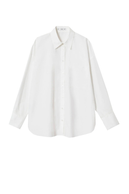 Хлопковая рубашка REGU оверсайз|Основной цвет:Кремовый|Артикул:47040356 | Фото 1