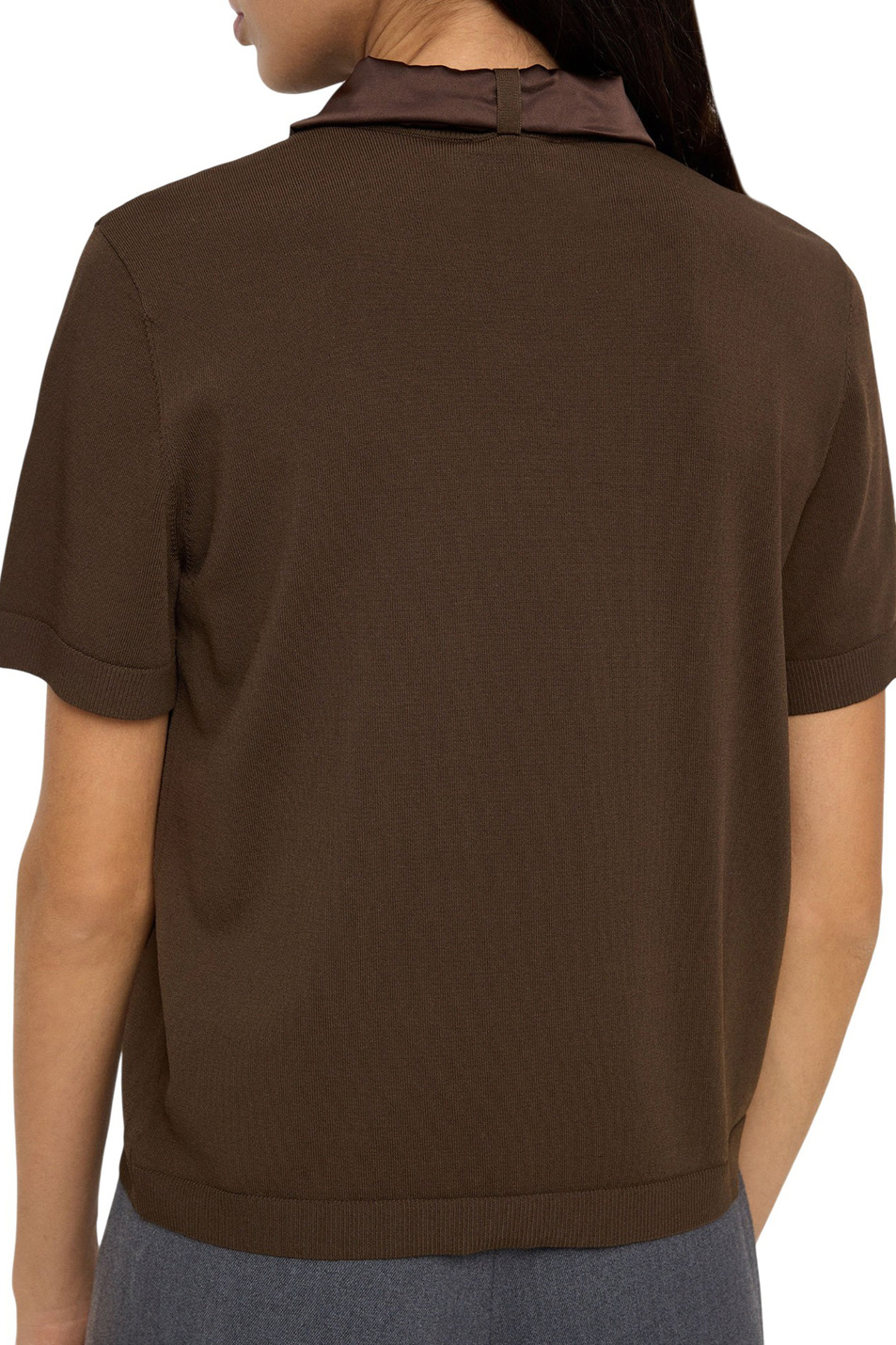 Джемпер с шарфом|Основной цвет:Коричневый Женский Parfois Джемпер с шарфом (цвет ), артикул 240317 | Фото 6