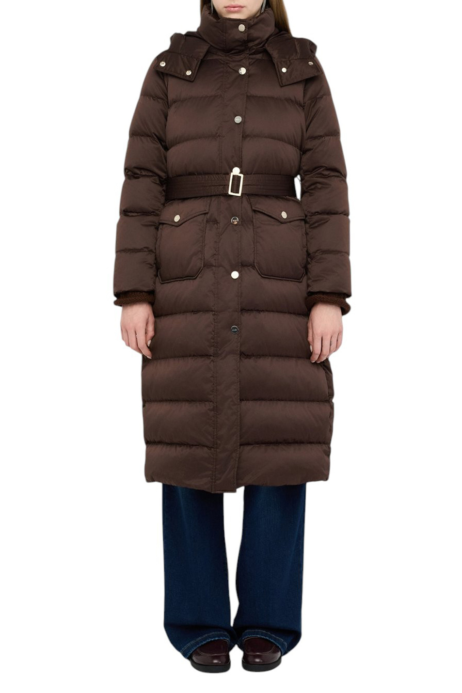 Пальто стеганое с капюшоном|Основной цвет:Коричневый Женский Liu Jo Пальто стеганое с капюшоном (цвет ), артикул MF5011T017A | Фото 3
