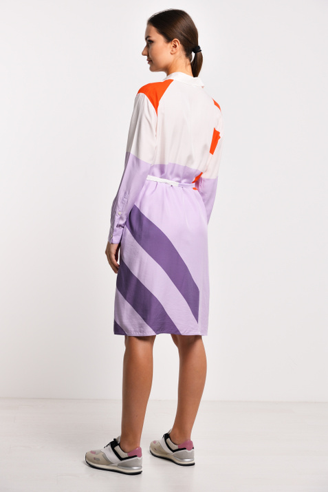BOSS Платье-рубашка из смеси вискозы и шелка ( цвет), артикул 50425527 | Фото 4