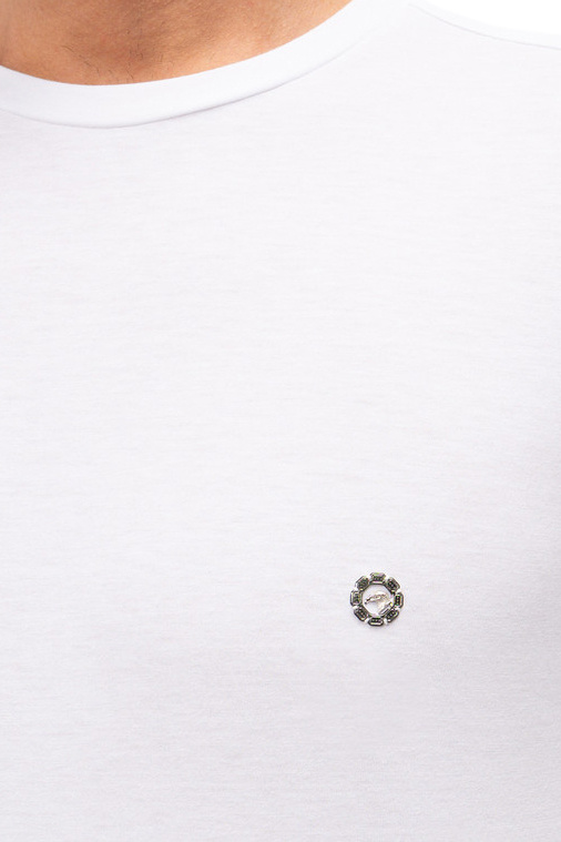 Мужской Stefano Ricci Футболка из смесового хлопка (цвет ), артикул MNH6104920-803 | Фото 5