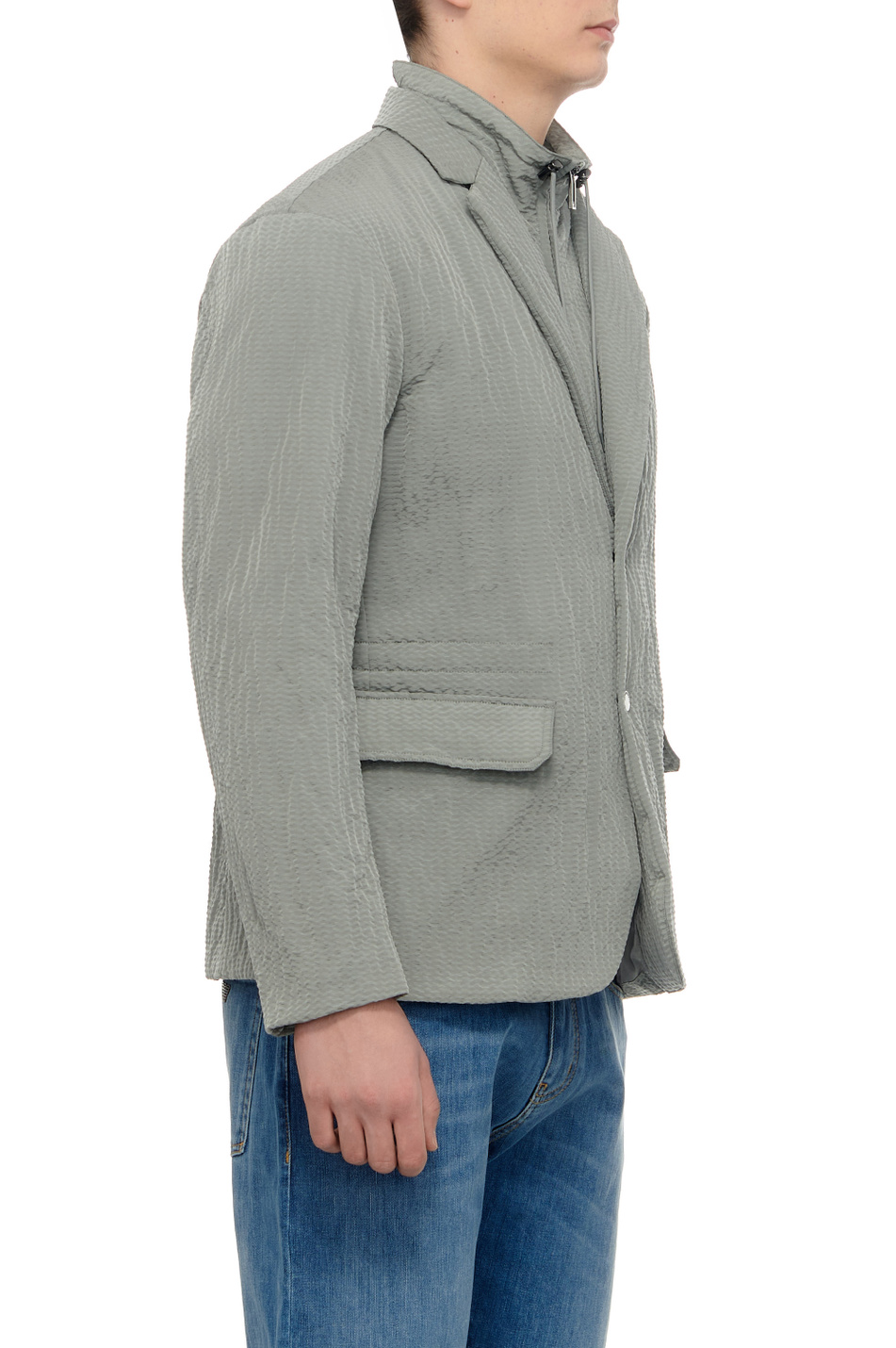 Мужской Emporio Armani Куртка на молнии и кнопках (цвет ), артикул 3D1GF3-1NJUZ | Фото 4