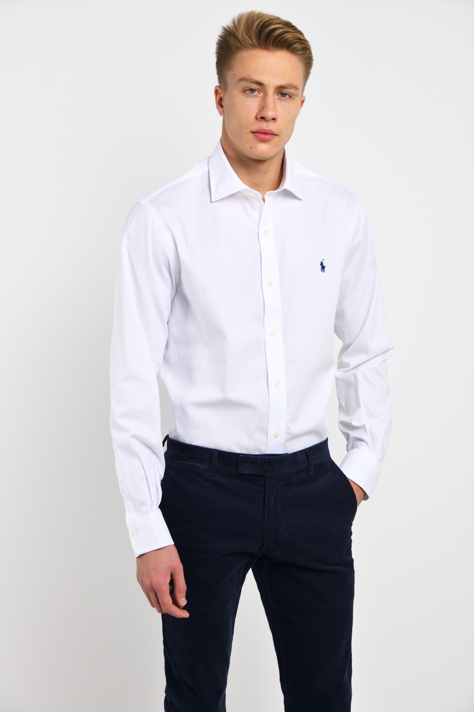 Мужской Polo Ralph Lauren Рубашка из натурального хлопка (цвет ), артикул 712735650004 | Фото 2
