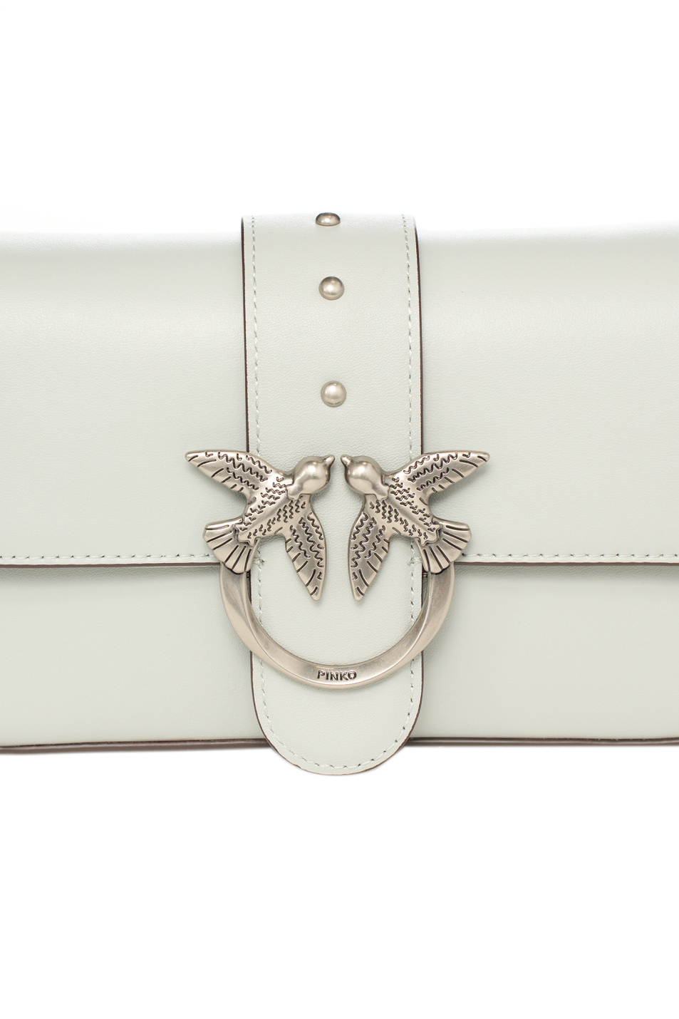 Сумка LOVE ONE MINI из натуральной кожи|Основной цвет:Серый Женский Pinko Сумка LOVE ONE MINI из натуральной кожи (цвет ), артикул 104340A0QO | Фото 4