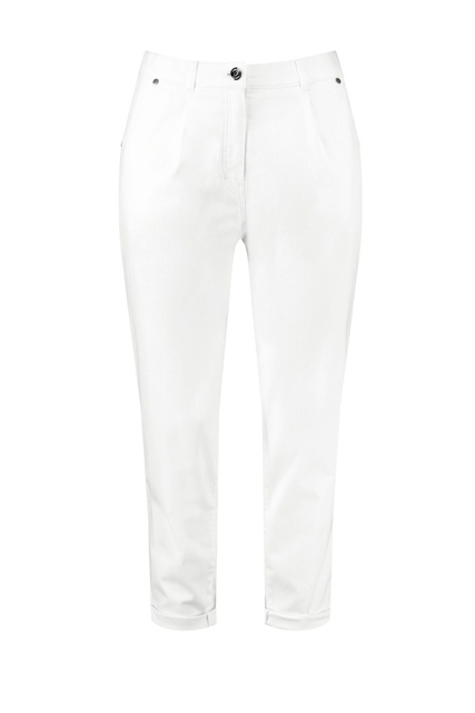 Укороченные джинсы|Основной цвет:Белый|Артикул:820037-21457 | Фото 1