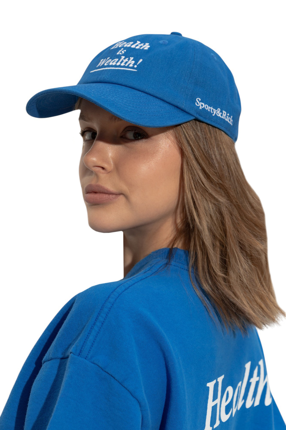 Женский Sporty & Rich Кепка из хлопка с логотипом (цвет ), артикул AC040622006BL67 | Фото 3
