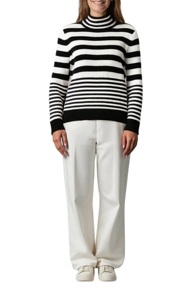 Водолазка в полоску|Основной цвет:Черный Женский Gerry Weber Водолазка в полоску (цвет ), артикул 190063-57037 | Фото 3