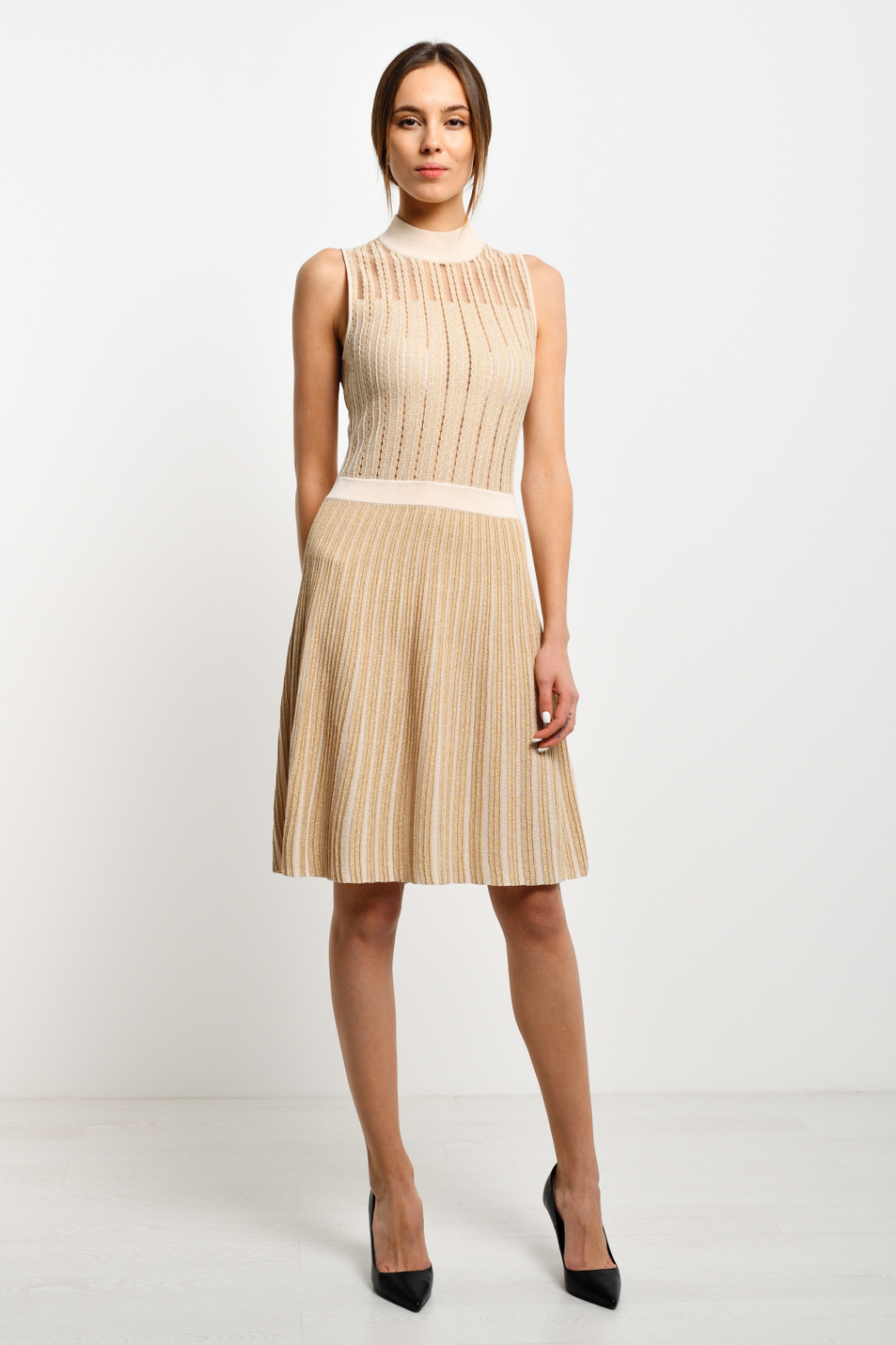 Emporio Armani Платье из смесовой вискозы с добавлением мерсеризованной нити (цвет ), артикул 3H2AT2-2M05Z | Фото 1