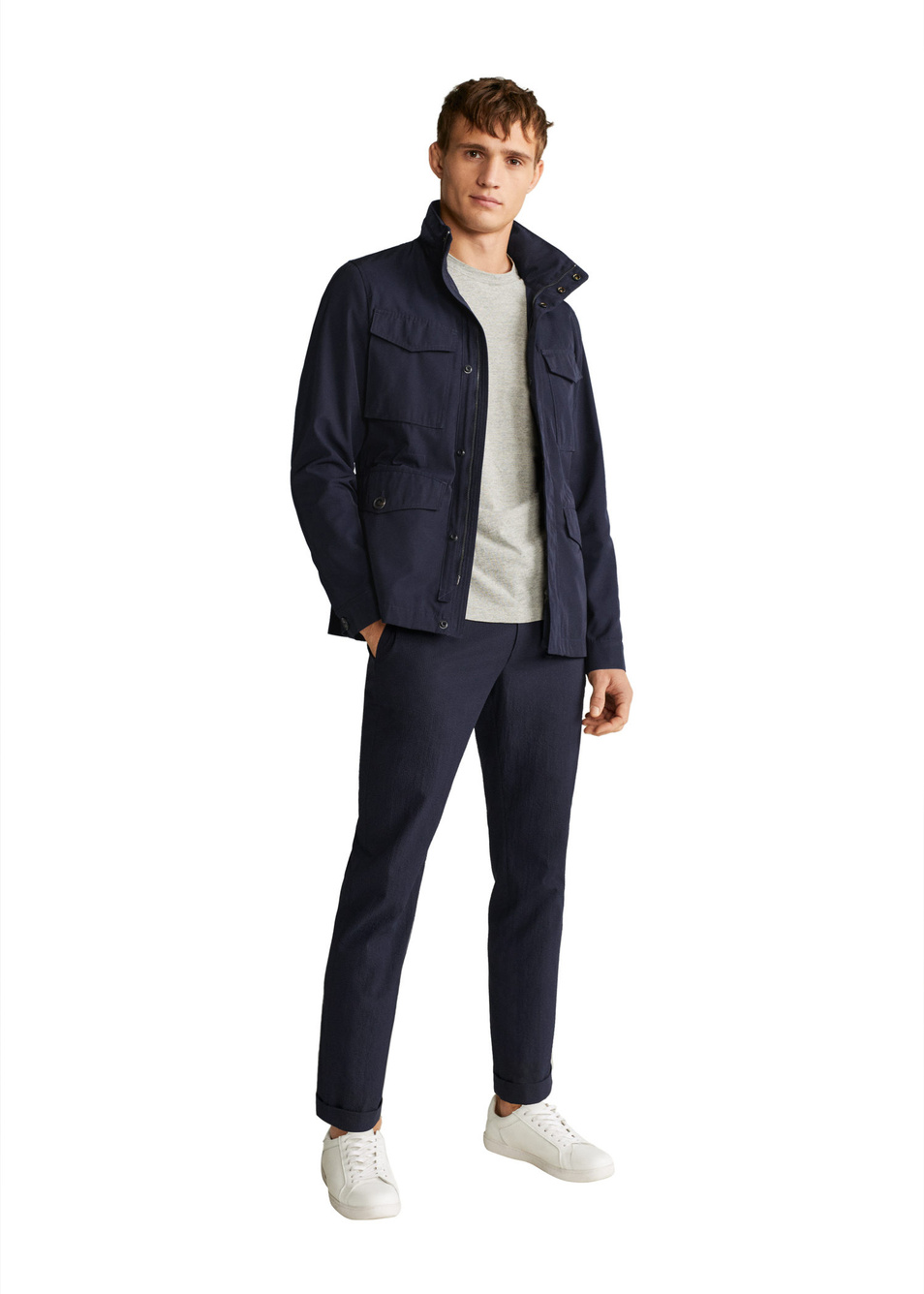 Куртка NINET|Основной цвет:Синий Мужской Mango Man Куртка NINET (цвет ), артикул 67074381 | Фото 9