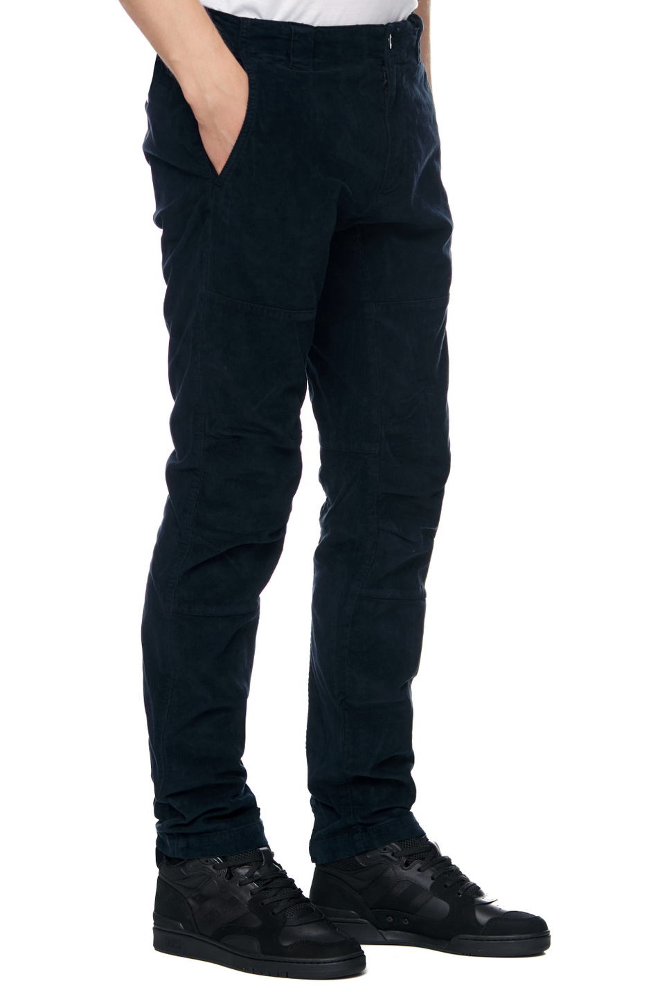 Мужской C.P. Company Вельветовые брюки из эластичного хлопка (цвет ), артикул 13CMPA118A006410O | Фото 3