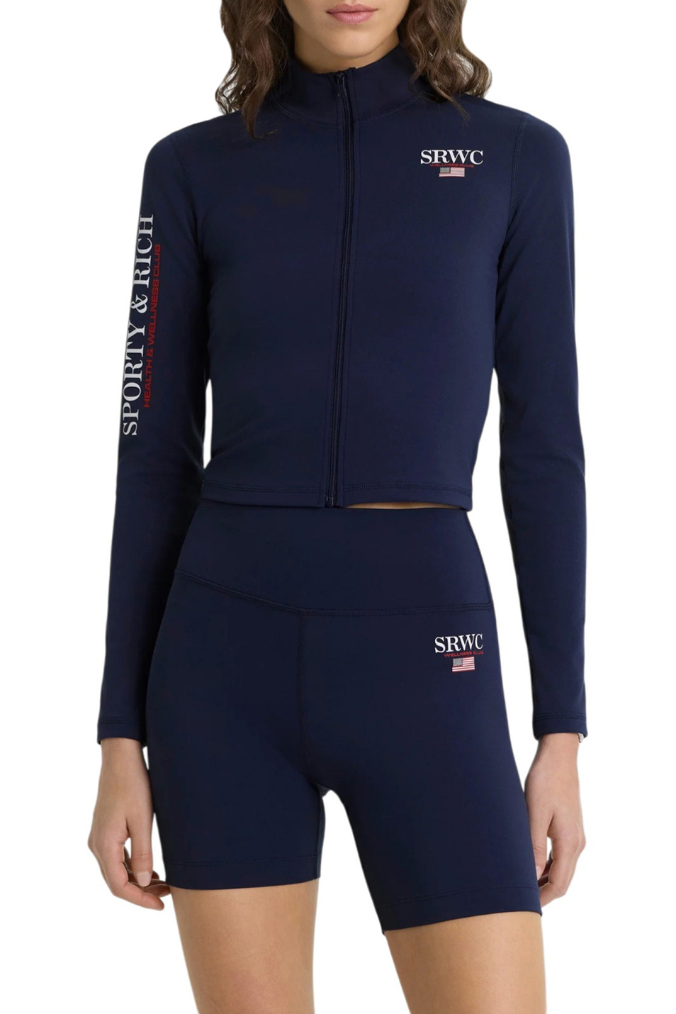 Женский Sporty & Rich Толстовка Nautical с логотипом (цвет ), артикул TO01863177BL106 | Фото 3