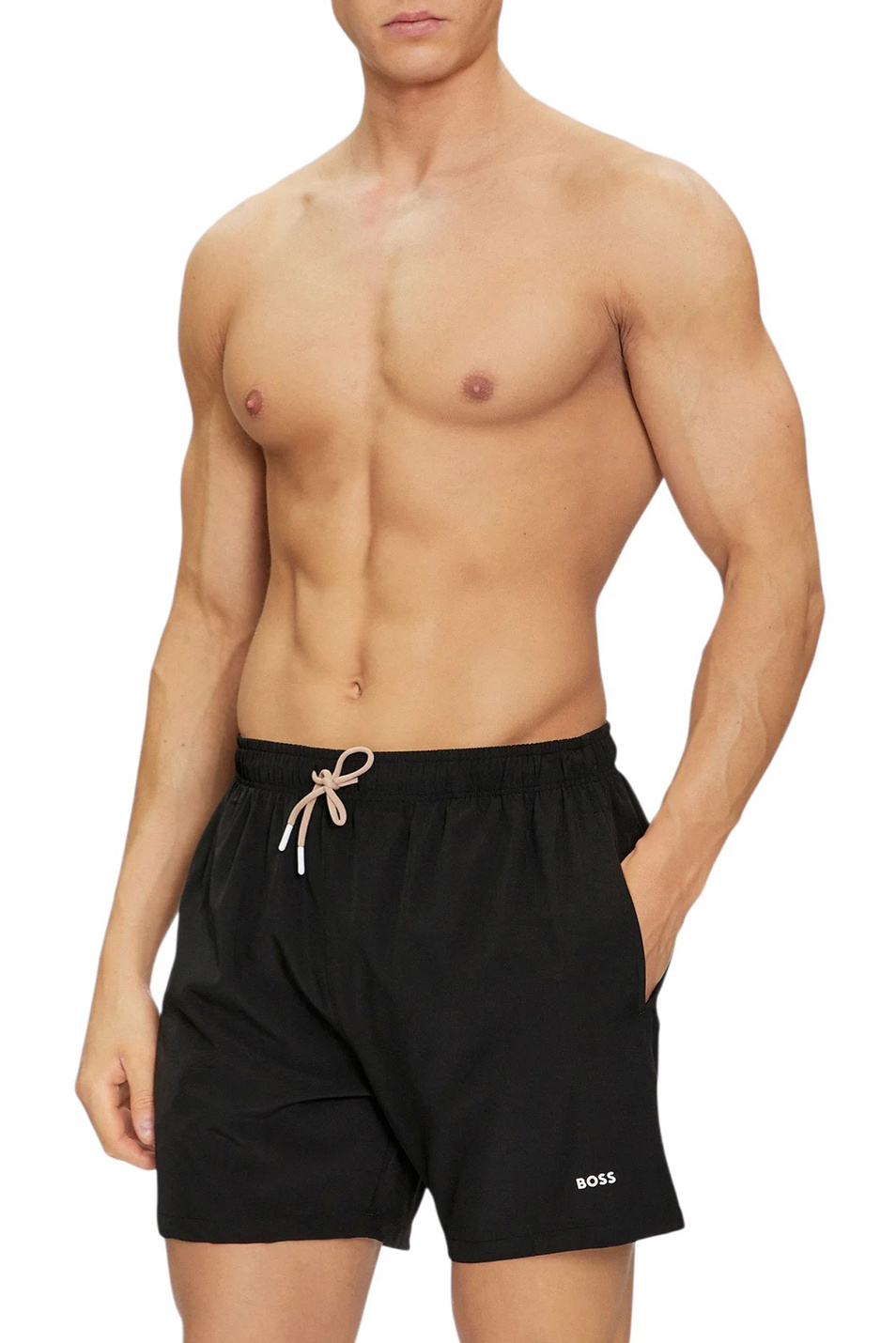 Шорты для плавания с логотипом|Основной цвет:Черный Мужской BOSS Шорты для плавания с логотипом (цвет ), артикул 50491601 | Фото 3