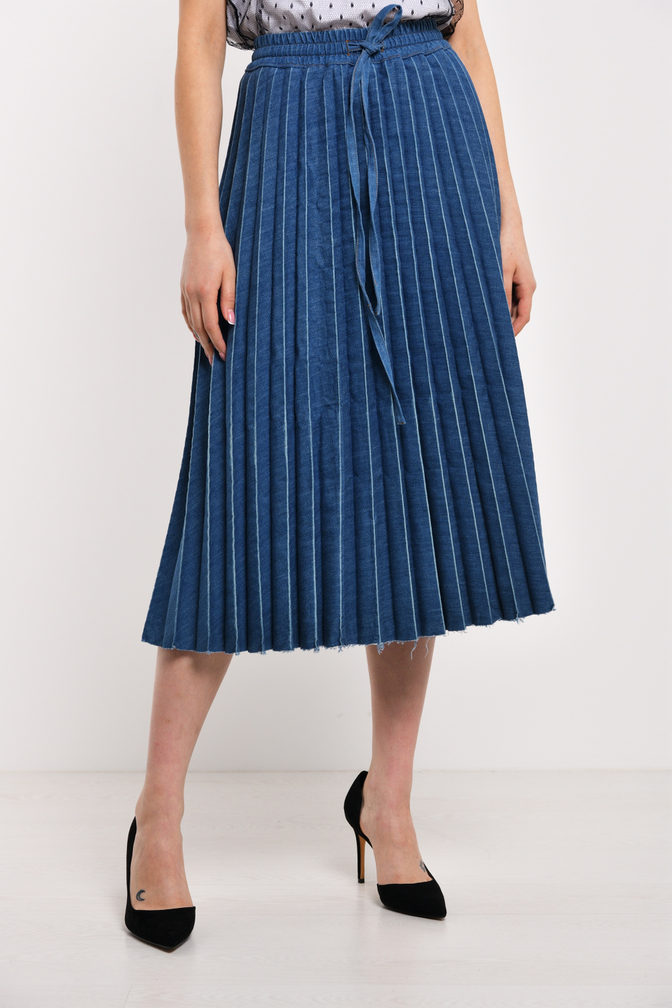 Женский Red Valentino Юбка из натурального хлопка (цвет ), артикул TR3DD01S4U0 | Фото 1