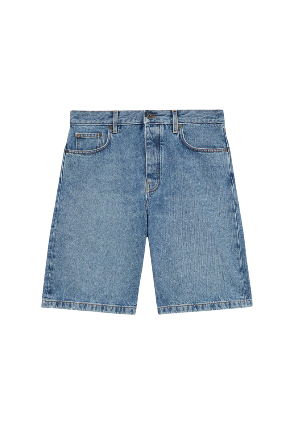 Мужской Off-White Шорты Half Arrow из хлопка (цвет ), артикул OMYC028S26DEN0014000 | Фото 1