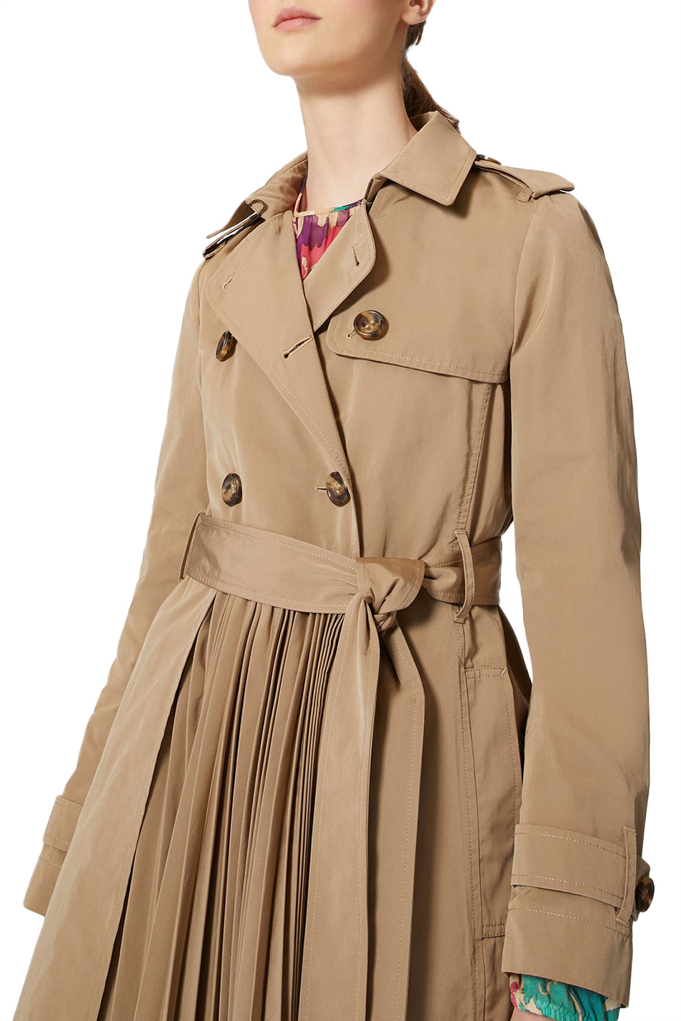 Женский Red Valentino Тренч из тафты со складками (цвет ), артикул XR3CHB5069L | Фото 5