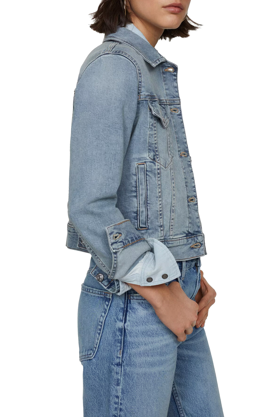 Женский Mango Куртка VICKY джинсовая с карманами (цвет ), артикул 67087698 | Фото 4