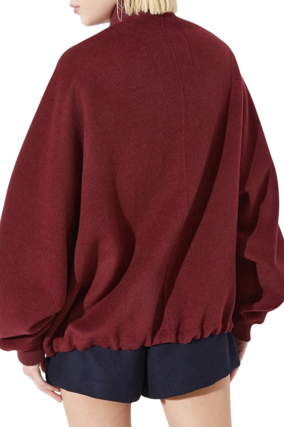 Бомбер ESTONIA из шерсти|Основной цвет:Бордовый Женский MAX&Co. Бомбер ESTONIA из шерсти (цвет ), артикул 2526086013 | Фото 4