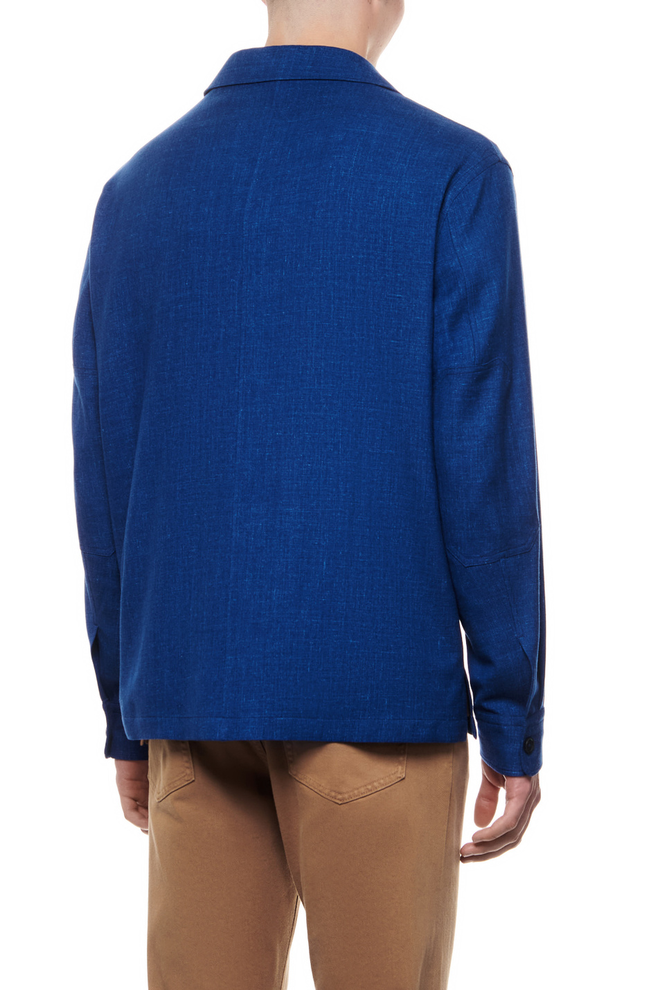 Мужской Zegna Рубашка из кашемира и льна (цвет ), артикул UDV31A7-SOT6-B07G | Фото 4