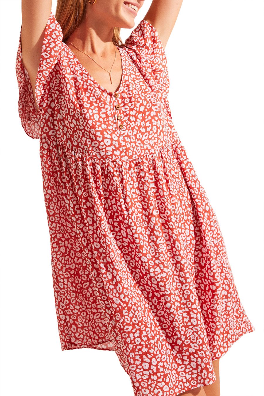 Женский Women'secret Короткое платье с анималистичным принтом (цвет ), артикул 4924784 | Фото 1