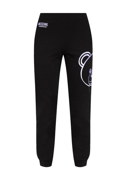 Спортивные брюки с логотипом|Основной цвет:Черный|Артикул:A4302-9021 | Фото 1