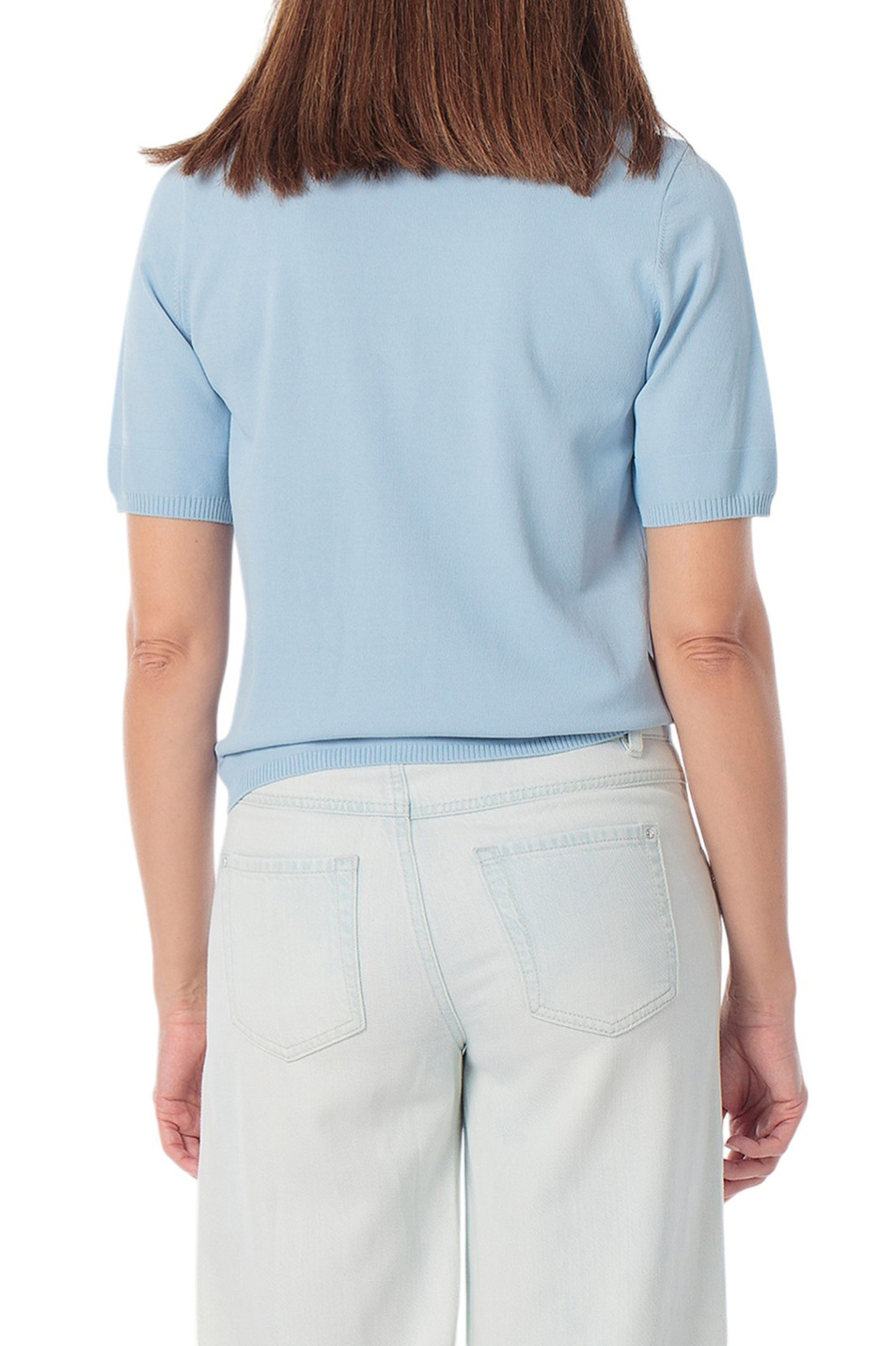 Женский Gerry Weber Джемпер-поло однотонный (цвет ), артикул N60953 | Фото 2