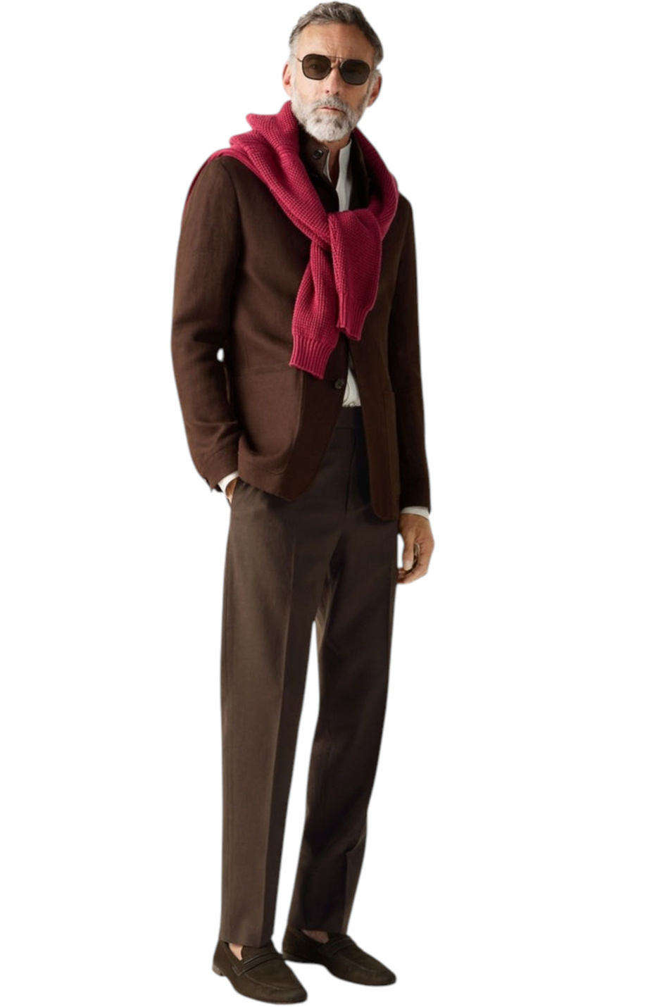 Мужской Zegna Брюки из натурального льна (цвет ), артикул UHI35A3-TZ50-M09R | Фото 3
