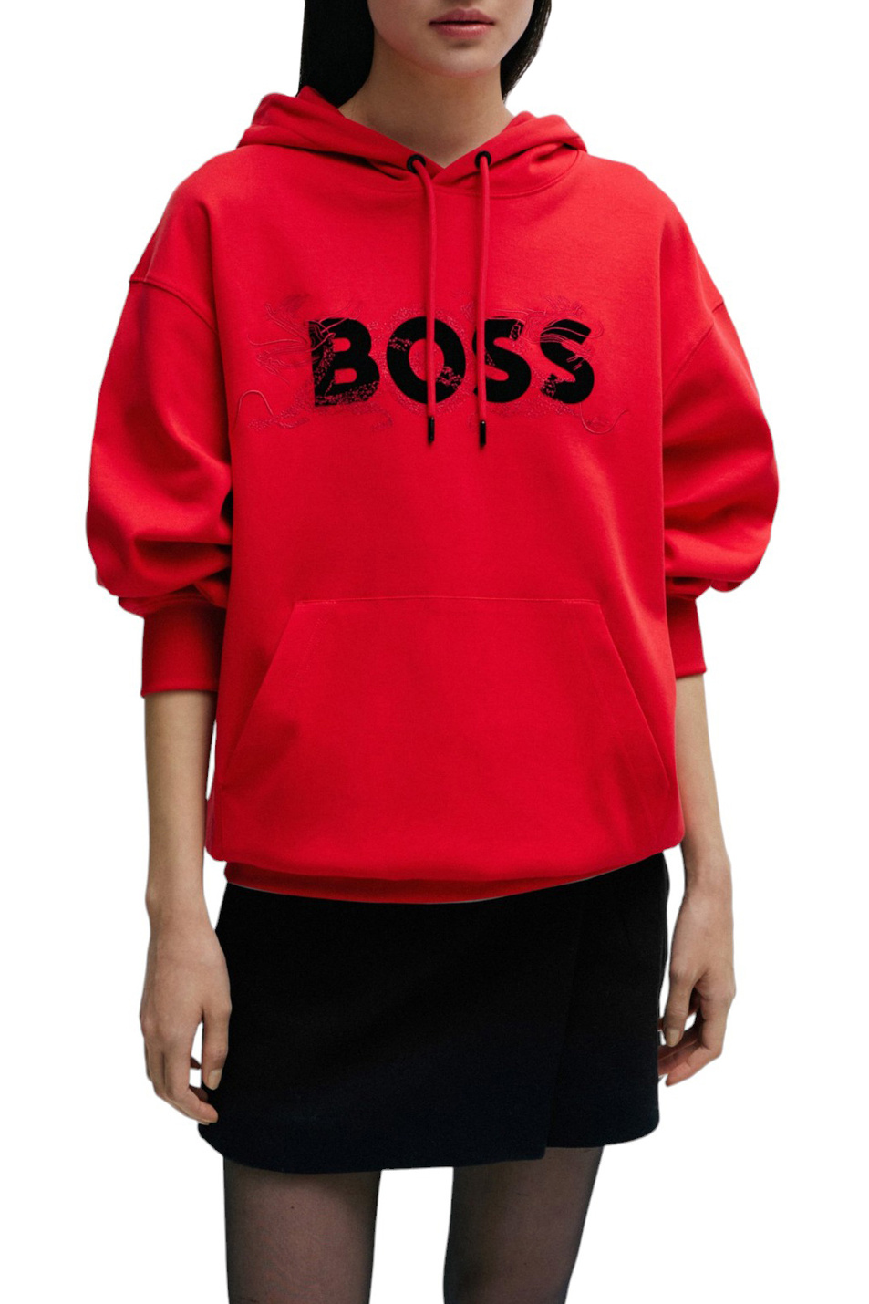 Unisex BOSS Худи из натурального хлопка с логотипом (цвет ), артикул 50510129 | Фото 6