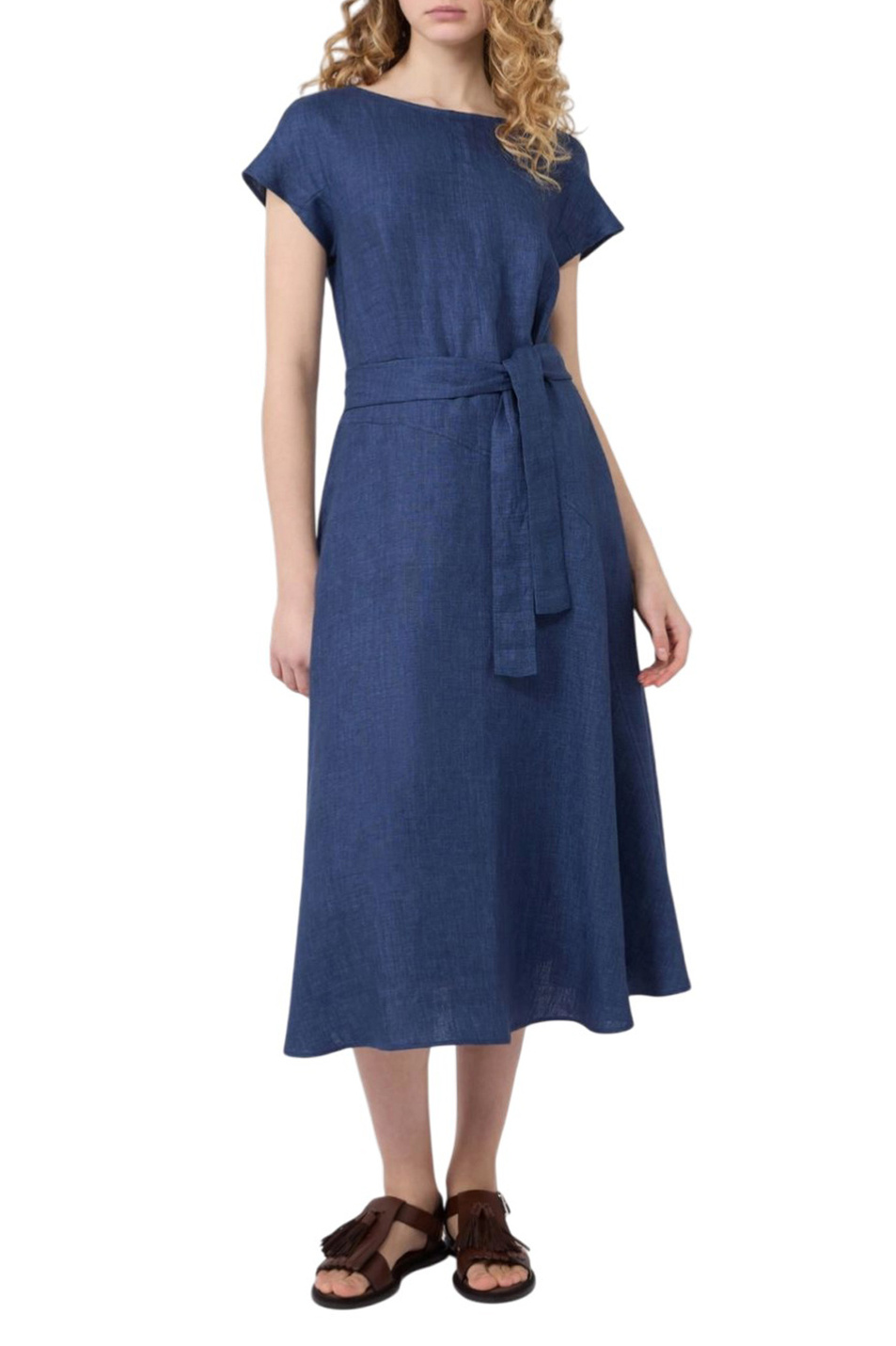 Женский Weekend Max Mara Платье ESORDIO из льна (цвет ), артикул 2615221052 | Фото 4