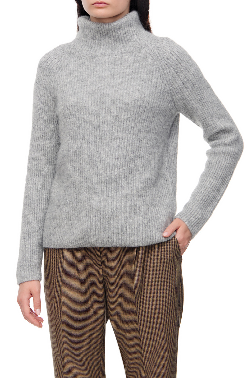 BOSS Однотонный свитер с высокой горловиной (цвет ), артикул 50478296 | Фото 4