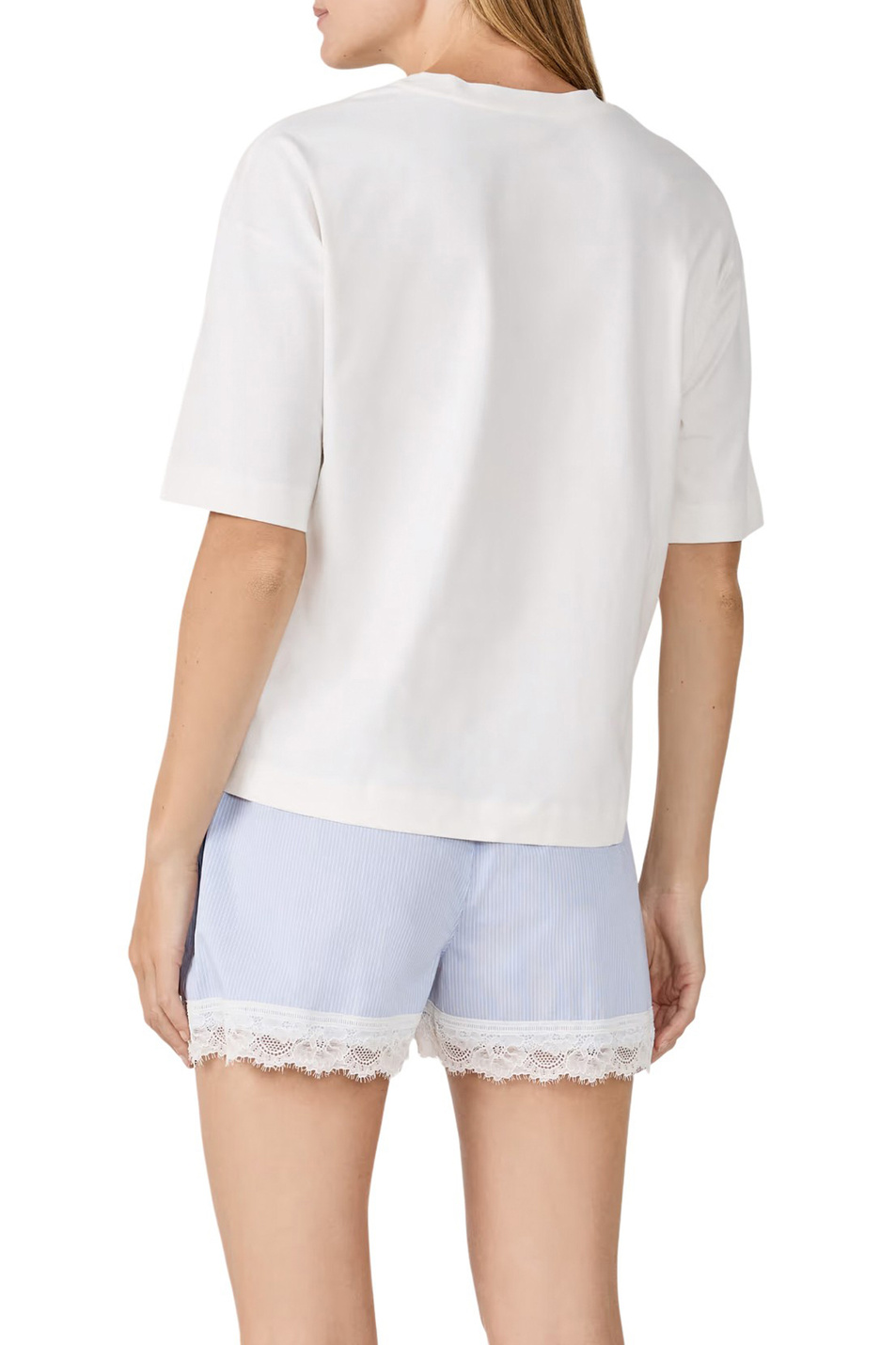 Футболка LUKAS из хлопка|Основной цвет:Белый Женский Etam Футболка LUKAS из хлопка (цвет ), артикул 6555761 | Фото 3