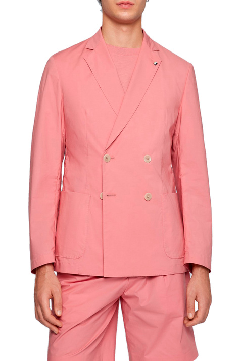 BOSS Двубортный приталенный пиджак (Розовый цвет), артикул 50468944 | Фото 3