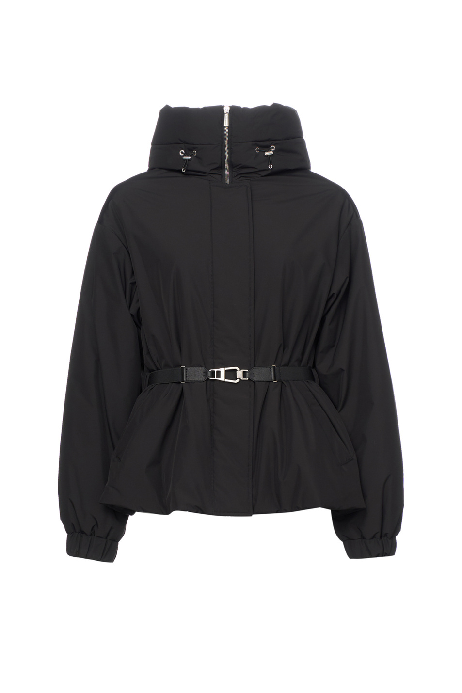 Куртка GLAREA-STP с поясом|Основной цвет:Черный Женский MooRER Куртка GLAREA-STP с поясом (цвет ), артикул MODGI101070-TEPA023-GLARE | Фото 1